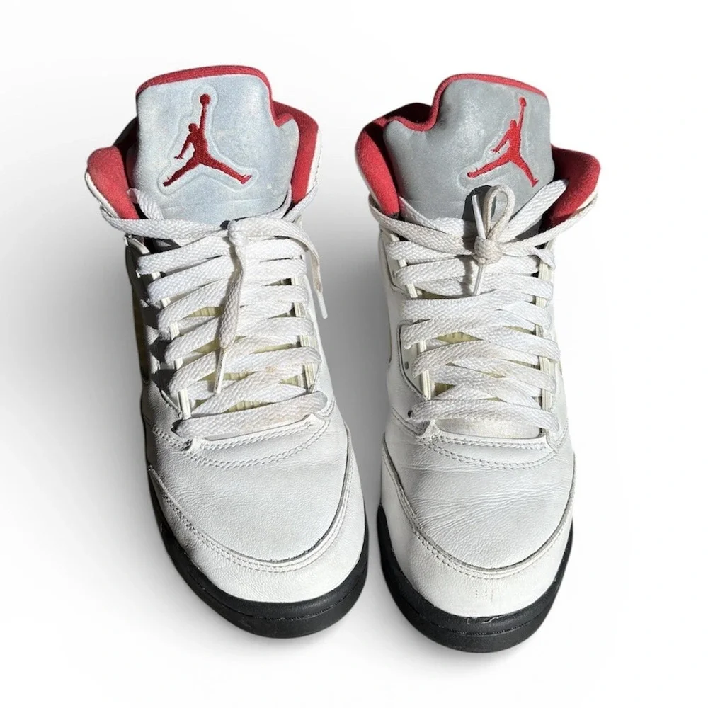 Nike Air Jordan 5 Retro OG 'Fire Red' Shoes Size 6Y Womens 7.5 (440888-102)